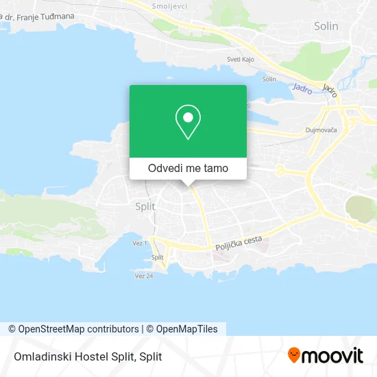 Karta Omladinski Hostel Split