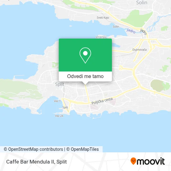 Karta Caffe Bar Mendula II