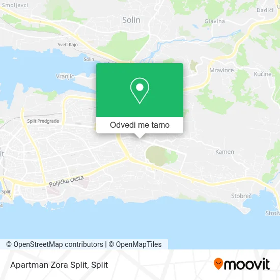 Karta Apartman Zora Split