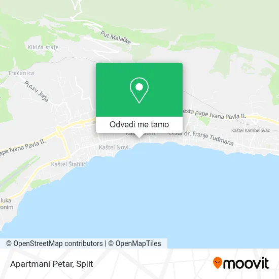 Karta Apartmani Petar
