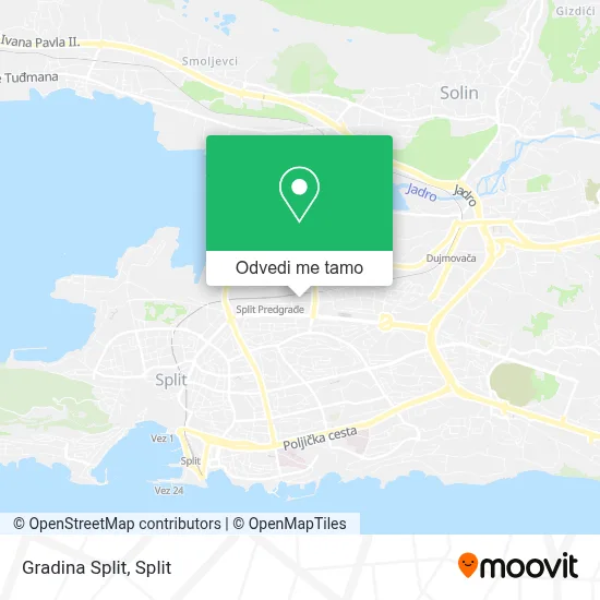 Karta Gradina Split
