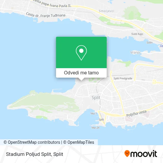 Karta Stadium Poljud Split