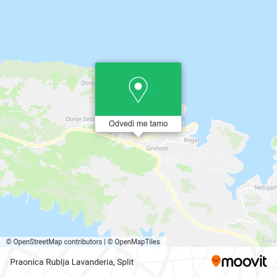 Karta Praonica Rublja Lavanderia