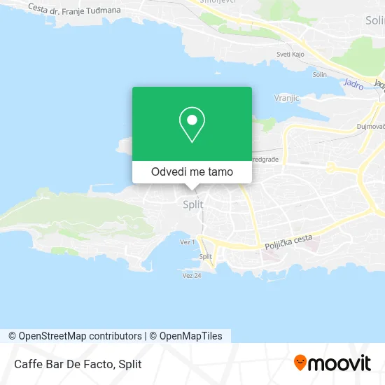 Karta Caffe Bar De Facto