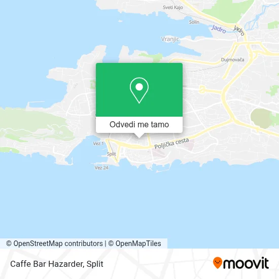 Karta Caffe Bar Hazarder