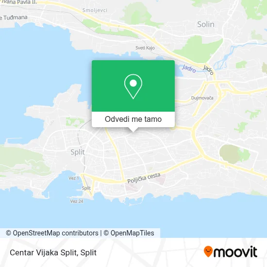 Karta Centar Vijaka Split