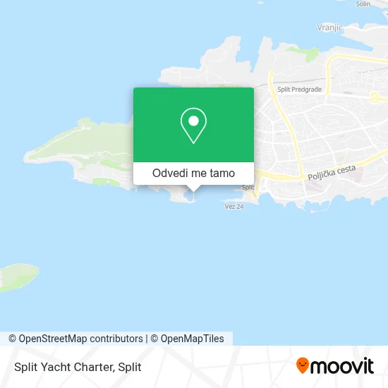 Karta Split Yacht Charter