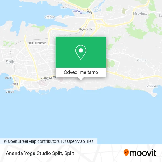 Karta Ananda Yoga Studio Split