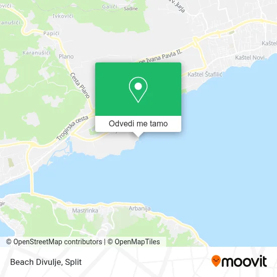Karta Beach Divulje