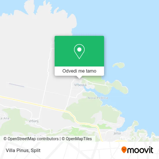 Karta Villa Pinus