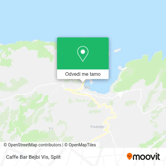 Karta Caffe Bar Bejbi Vis