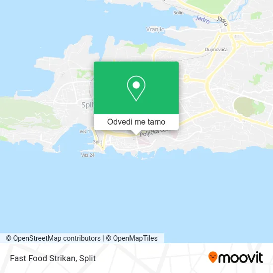 Karta Fast Food Strikan