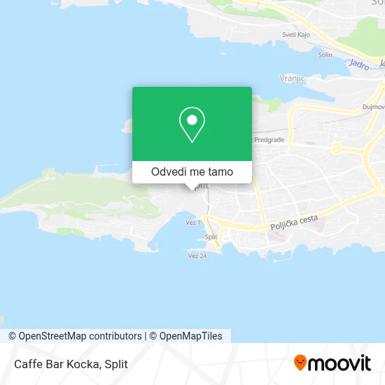Karta Caffe Bar Kocka