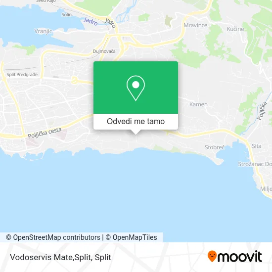 Karta Vodoservis Mate,Split