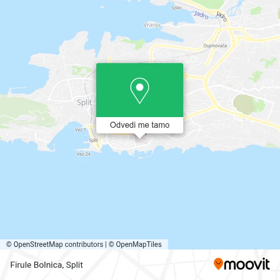 Karta Firule Bolnica
