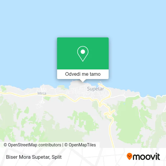 Karta Biser Mora Supetar