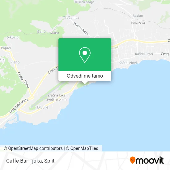Karta Caffe Bar Fjaka