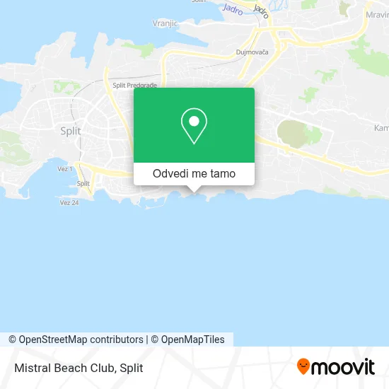 Karta Mistral Beach Club