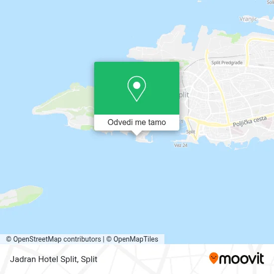 Karta Jadran Hotel Split