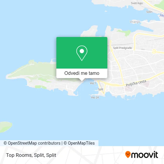 Karta Top Rooms, Split