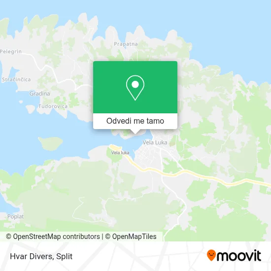 Karta Hvar Divers