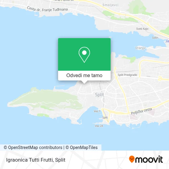 Karta Igraonica Tutti Frutti