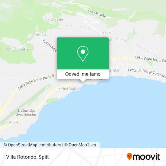 Karta Villa Rotondo