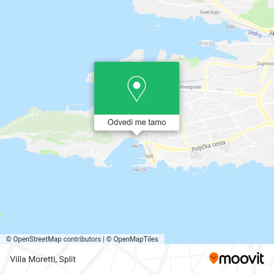 Karta Villa Moretti