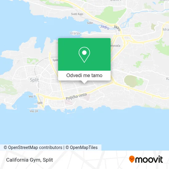 Karta California Gym
