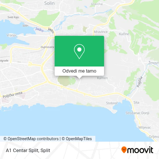 Karta A1 Centar Split
