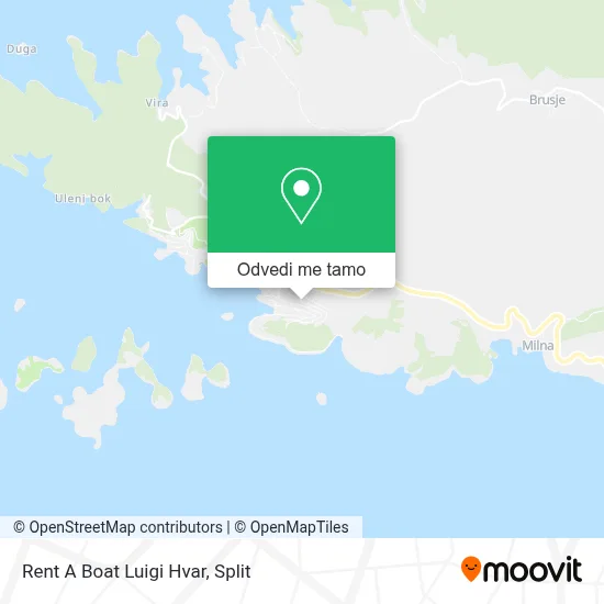 Karta Rent A Boat Luigi Hvar