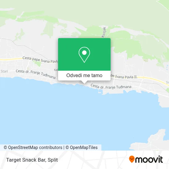 Karta Target Snack Bar