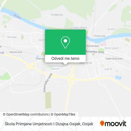 Karta Škola Primjene Umjetnosti I Dizajna Osijek