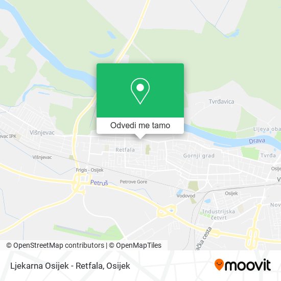 Karta Ljekarna Osijek - Retfala