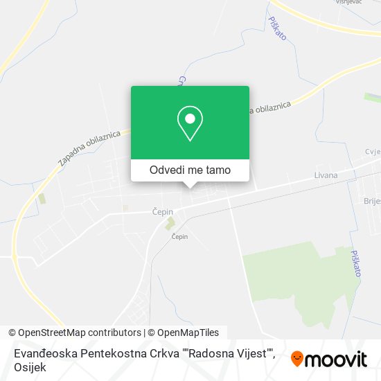 Karta Evanđeoska Pentekostna Crkva ""Radosna Vijest""