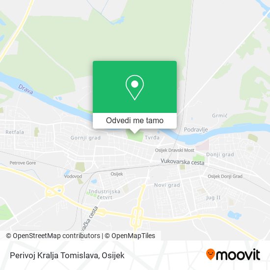 Karta Perivoj Kralja Tomislava