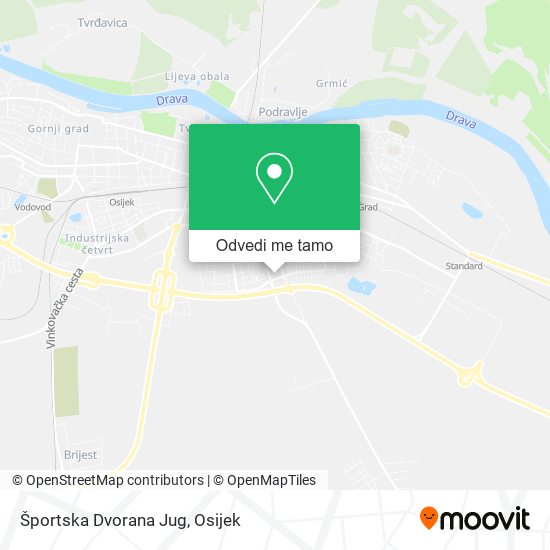 Karta Športska Dvorana Jug