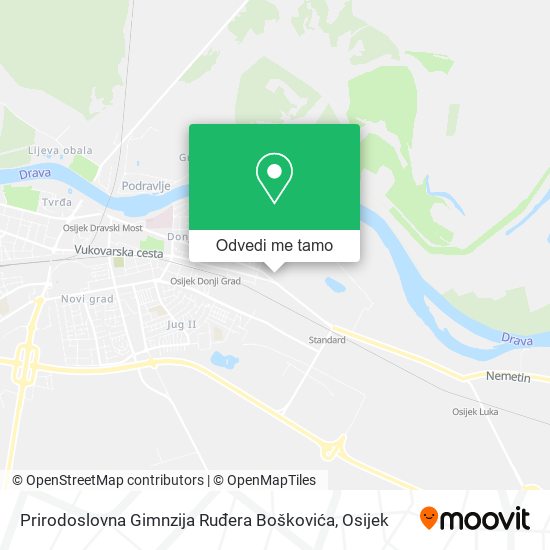 Karta Prirodoslovna Gimnzija Ruđera Boškovića
