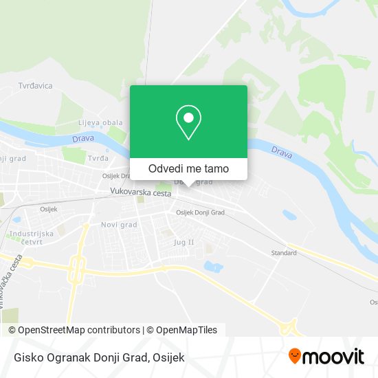 Karta Gisko Ogranak Donji Grad