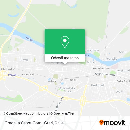 Karta Gradska Četvrt Gornji Grad