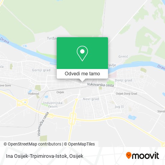 Karta Ina Osijek-Trpimirova-Istok