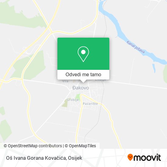 Karta Oš Ivana Gorana Kovačića