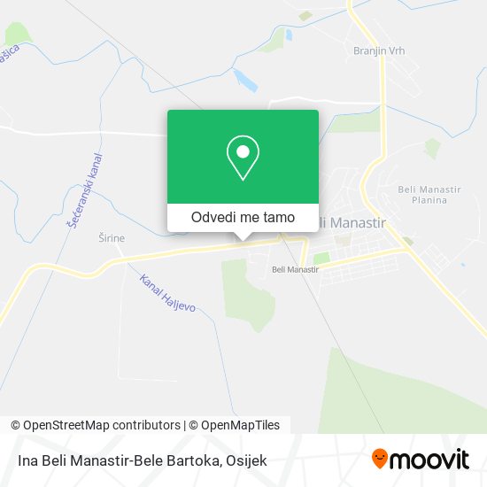 Karta Ina Beli Manastir-Bele Bartoka