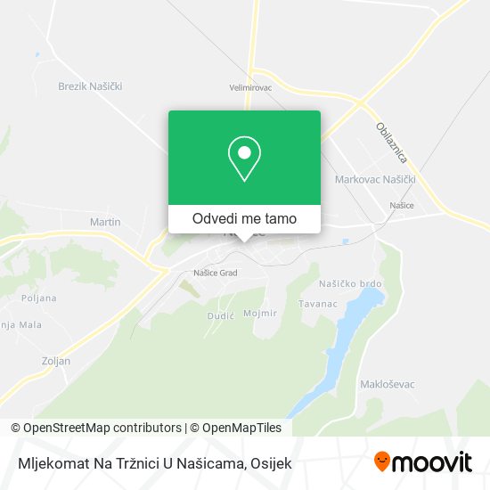 Karta Mljekomat Na Tržnici U Našicama