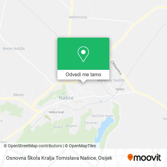 Karta Osnovna Škola Kralja Tomislava Našice