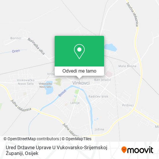 Karta Ured Državne Uprave U Vukovarsko-Srijemskoj Županiji