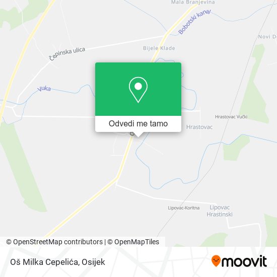 Karta Oš Milka Cepelića