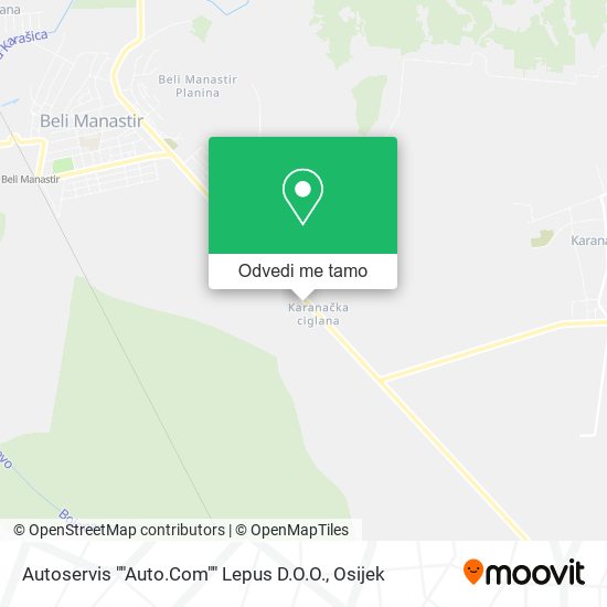 Karta Autoservis ""Auto.Com"" Lepus D.O.O.