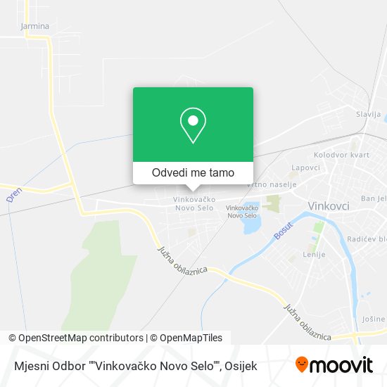Karta Mjesni Odbor ""Vinkovačko Novo Selo""