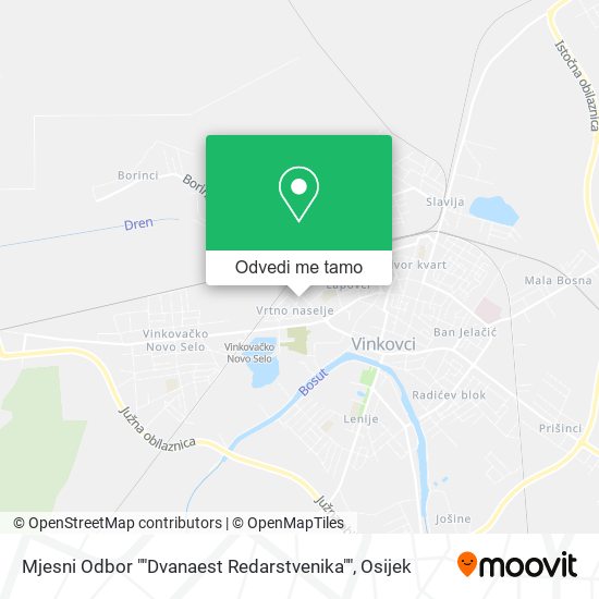 Karta Mjesni Odbor ""Dvanaest Redarstvenika""